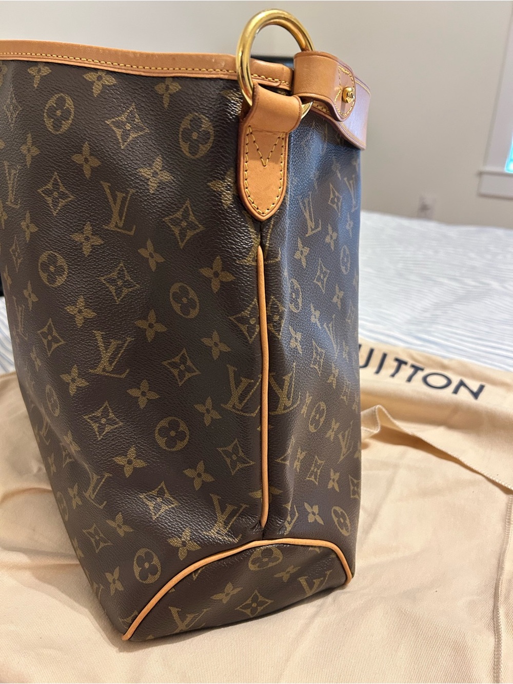 Louis Vuitton Brown Monogram Delightful MM - EUC - Picture 8 of 11